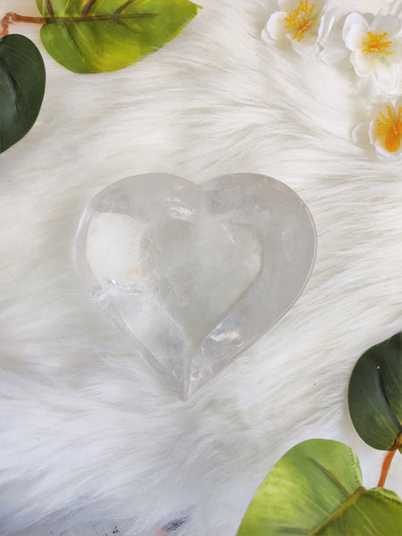 Clear Quartz Heart Bowl (C)