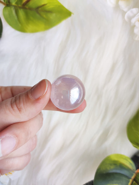 Small Aura Rose Quartz Sphere