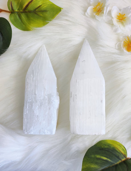 Raw & Polished Selenite Tower