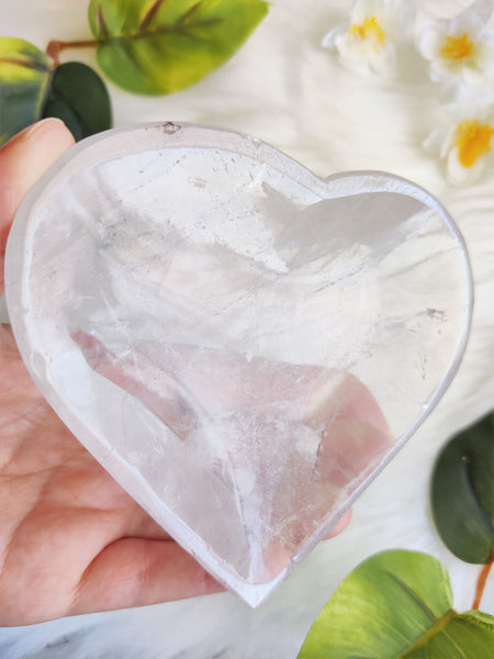 Clear Quartz Heart Bowl (A)