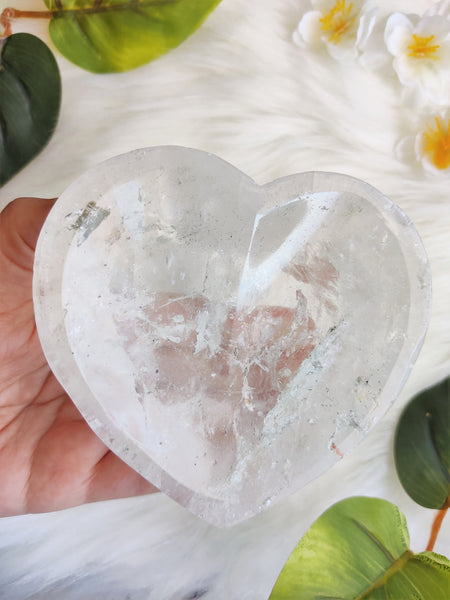 Clear Quartz Heart Bowl (B)