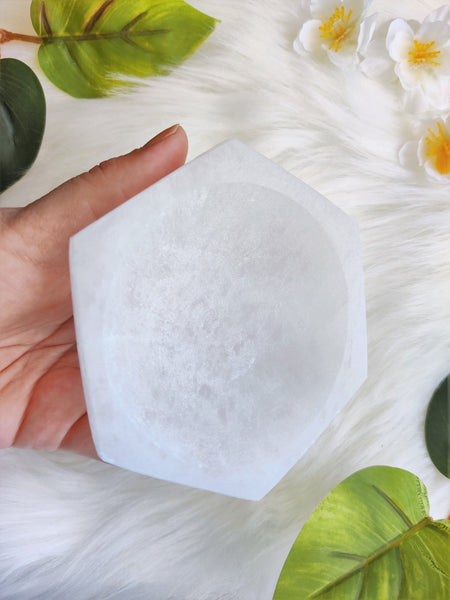 Hexagon Selenite Bowl