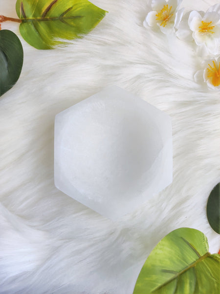 Hexagon Selenite Bowl