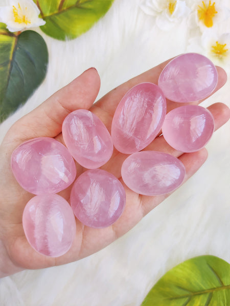 Beautiful Rose Quartz Tumbled Stones