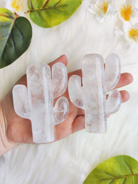 Clear Quartz Puffy Cactus