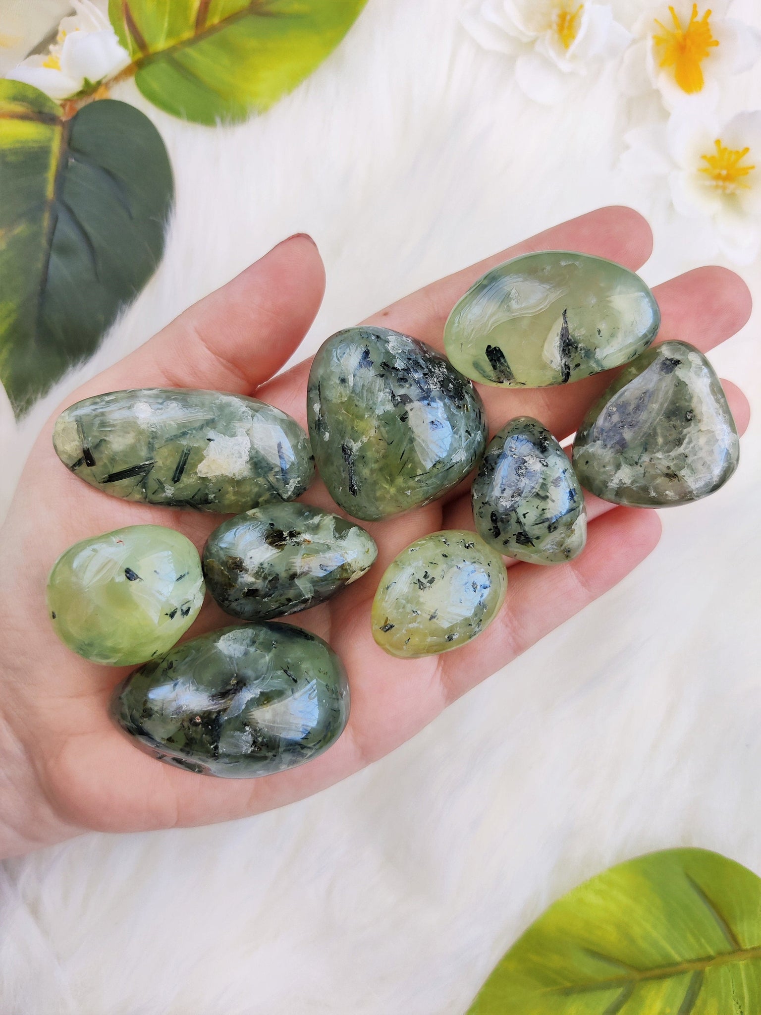 Prehnite Tumbled Stones