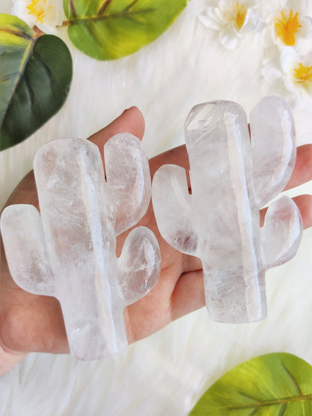 Clear Quartz Puffy Cactus