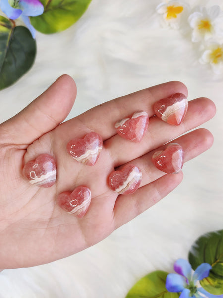 Rhodochrosite Hearts